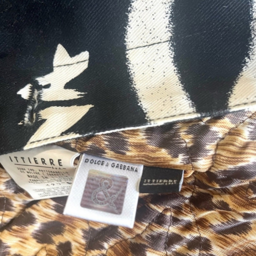 Dolce & Gabbana Amazing/Stylish Vintage Denim Graffiti Jacket - Picture 3 of 10
